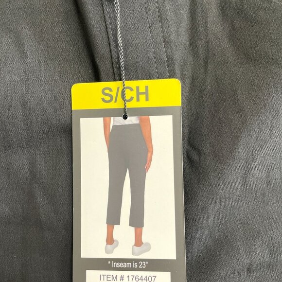 NEW Mario Serrani Women's S Black Comfort Stretch Capri Pants 23" Inseam - Picture 10 of 12